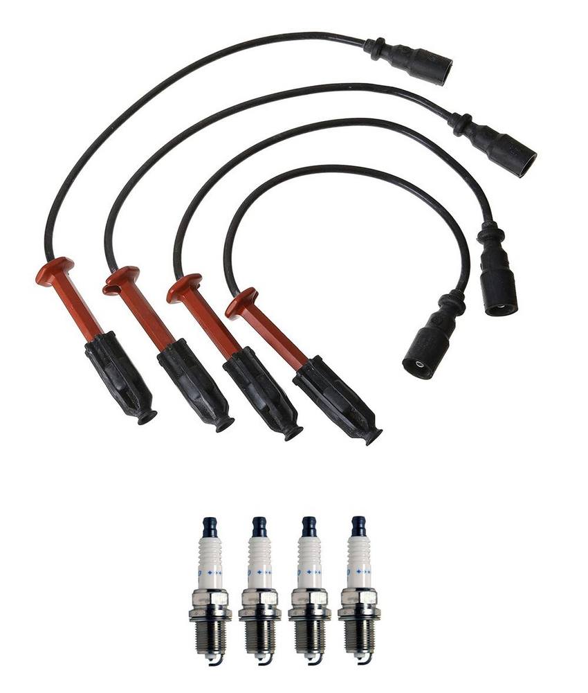 Mercedes SAAB Ignition Wire Kit (7mm) (4 Pieces) 5958780 - Denso